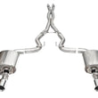 Load image into Gallery viewer, Corsa 24+ Ford Mustang Dark Horse 5.0L 3in Dual Rear Exit Cat-Back w/Twin 4.5in Polish Straight Tip - Main Product View