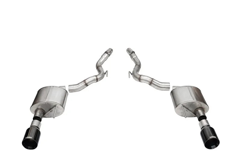 Corsa 24+ Ford Mustang GT Sport Axle-Back Dual Rear Exit with 4.5in Black PVD Straight CutTips