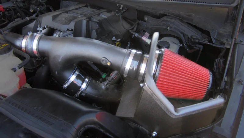 Corsa Apex 15-16 Ford F-150 2.7/3.5L EcoBoost DryTech Metal Intake System - Back View