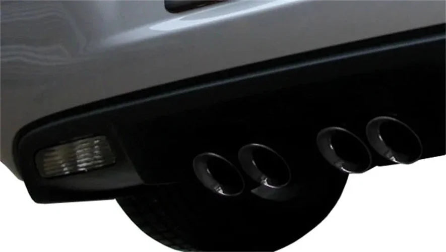 Corsa 2005-2007 Chevrolet Corvette C6 6.0L V8 Black Sport Axle-Back Exhaust - Side View