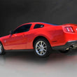 Load image into Gallery viewer, Corsa 2011-2014 Ford Mustang 3.7L V6 Black Sport Axle-Back Dual Rear Exhaust - Side View