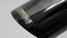 Load image into Gallery viewer, Corsa Single Universal 2.5in Inlet / 3in Outlet Black PVD Pro-Series Tip Kit - Side View