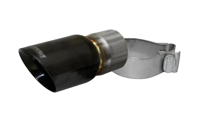 Corsa Single Universal 2.5in Inlet / 3in Outlet Black PVD Pro-Series Tip Kit - Detail View