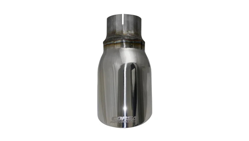 Corsa Single Universal 2.5in Inlet / 4in Outlet Polished Pro-Series Tip Kit - Main Product View