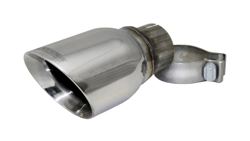 Corsa Single Universal 2.5in Inlet / 4in Outlet Polished Pro-Series Tip Kit - Side View