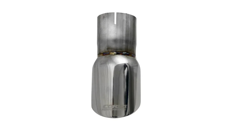 Corsa Single Universal 2.75in Inlet / 3.5in Outlet Polished Pro-Series Tip Kit - Side View