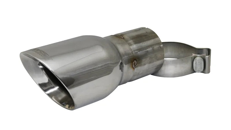 Corsa Single Universal 3.0in Inlet / 4in Outlet Polished Pro-Series Tip Kit - Detail View