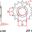 Load image into Gallery viewer, Countershaft Sprocket - 16 Tooth - VFR800 JT Sprockets JTF1332.16RB - Side View