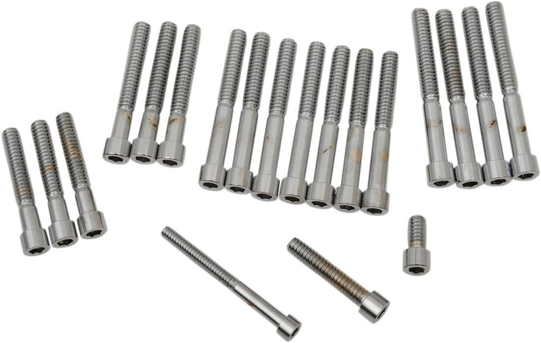 Cover Bolts - Socket-Head - Side - XL DragSpecialties MK162 - Back View