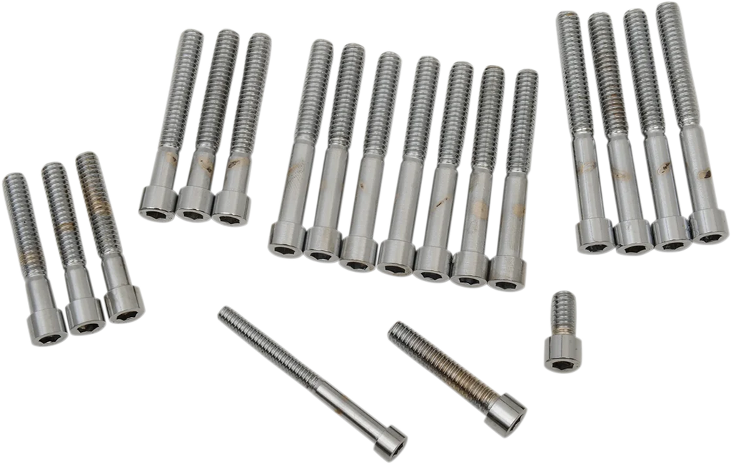 Cover Bolts - Socket-Head - Side - XL DragSpecialties MK162 - Back View
