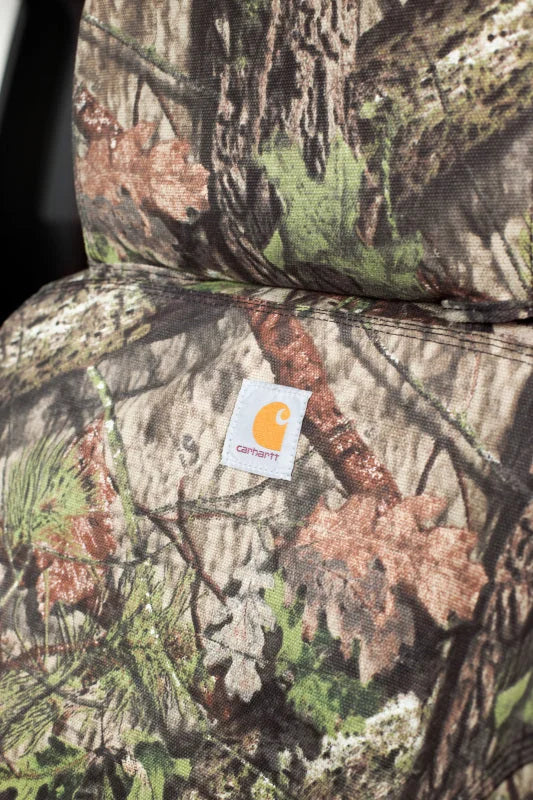 Covercraft Carhartt Camo SeatSaver Front Row Seat Covers Mossy Oak fits 2017-2019 Chevrolet Silverado 1500 / 2017-2019 Che...