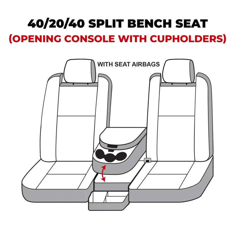 Covercraft Carhartt SeatSaver Custom Front Row Seat Covers - Installation View