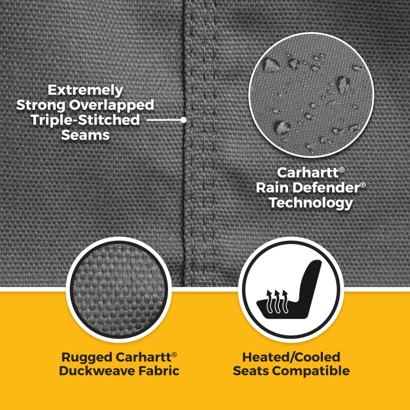 Covercraft Carhartt SeatSaver Custom Front Row Seat Covers fits 2026 Jeep Wrangler 2-Door (mt), Rubicon - Additional View 6