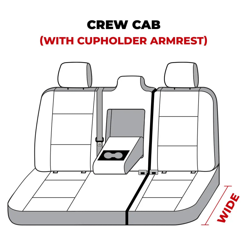 Covercraft Carhartt SeatSaver Custom Second Row Seat Covers - Installation View