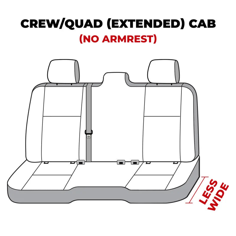 Covercraft Carhartt SeatSaver Custom Second Row Seat Covers Gravel fits 2019-2026 Ram 1500 / 2019 2020 Ram 1500 LARAMIE / ...