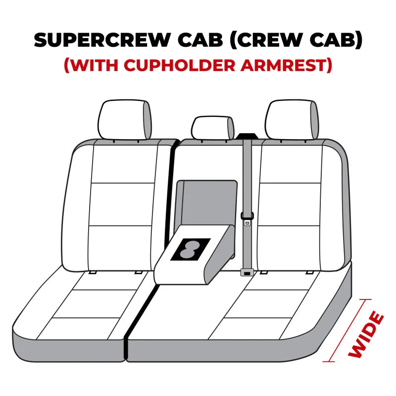 Covercraft Carhartt Super Dux SeatSaver Custom Second Row Seat Covers - Side View