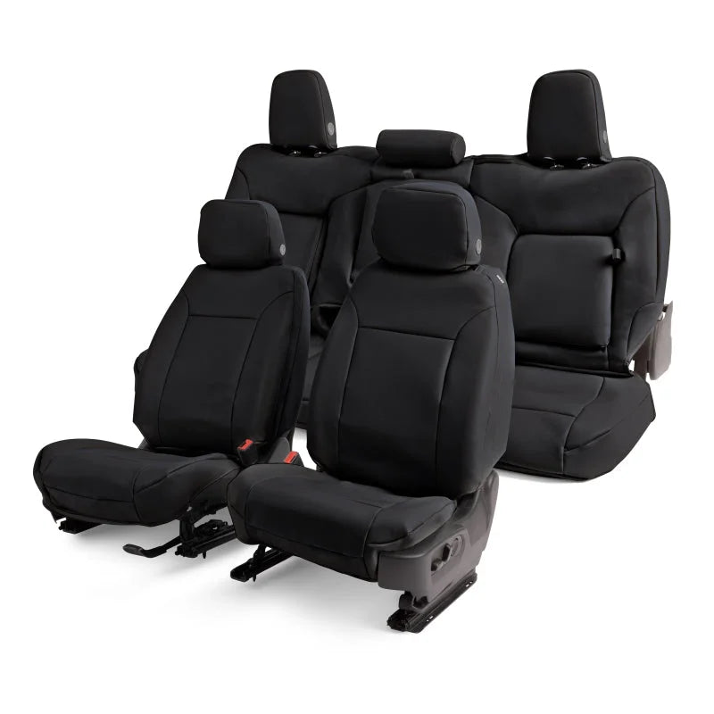 Covercraft Leatherette PrecisionFit Custom Second Row Seat Covers Black fits 2019-2026 Chevrolet Silverado 1500 / 2020-202...