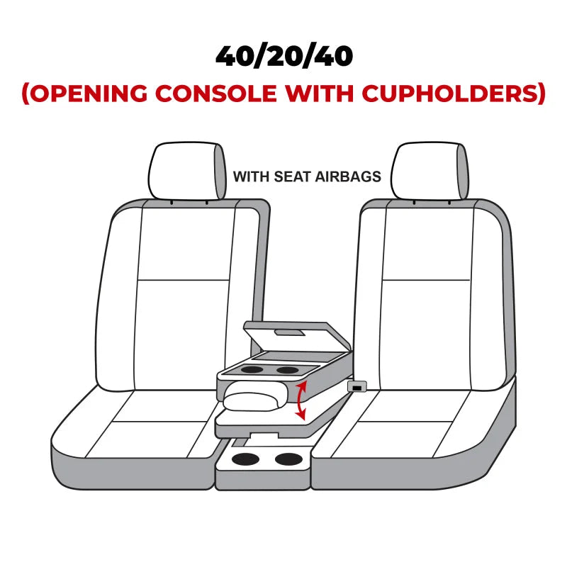 Covercraft Polycotton SeatSaver Custom Front Row Seat Covers - Side View
