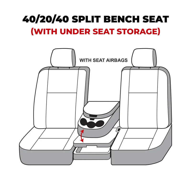 Covercraft Polycotton SeatSaver Custom Front Row Seat Covers Charcoal fits 2013-2016 Ram 1500 / 2013-2016 Ram 2500 / 2013-...