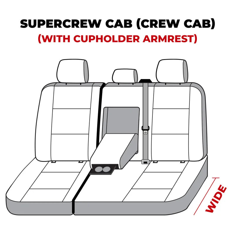 Covercraft Polycotton SeatSaver Custom Second Row Seat Covers - Detail View