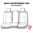 Load image into Gallery viewer, Covercraft Polycotton SeatSaver Custom Second Row Seat Covers - Charcoal fits 2019-2023 Ram 1500 BIG HORN - Detail View
