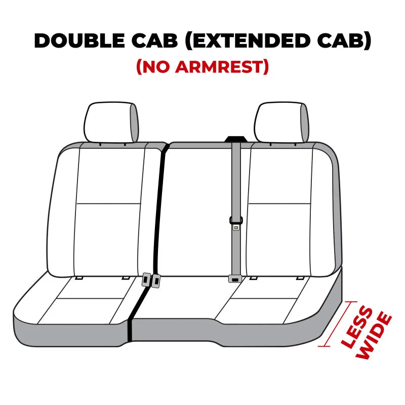 Covercraft Polycotton SeatSaver Custom Second Row Seat Covers Charcoal fits 2014-2019 Chevrolet Silverado 1500 / 2015-2019...