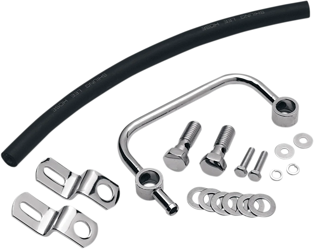 Crankcase Breather Kit - Big Twin DragSpecialties 35-0321 - Side View