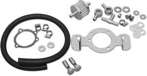Crankcase Breather with Support Bracket Kit - Sportster DragSpecialties 120179 - Main Product View