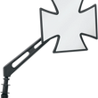 Load image into Gallery viewer, Cross Mirror - Air Stem - Black DragSpecialties M60-6509 - Main Product View