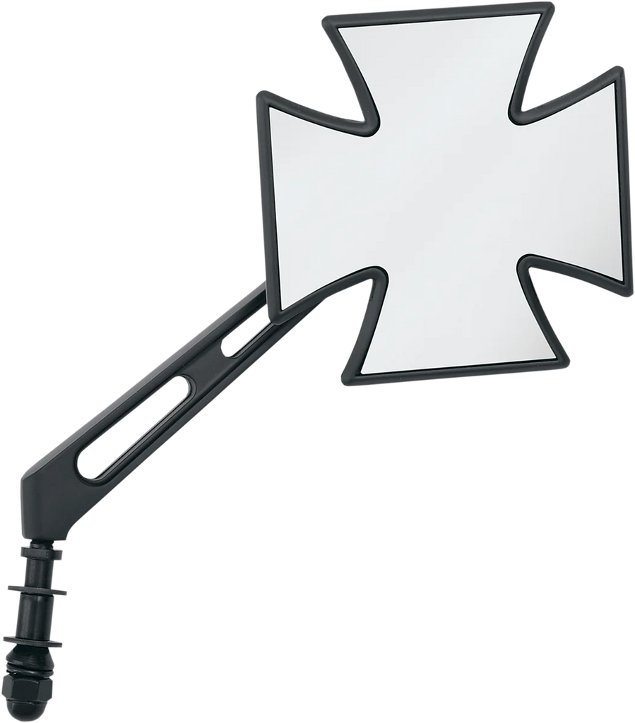 Cross Mirror - Air Stem - Black DragSpecialties M60-6509 - Main Product View