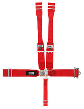 Load image into Gallery viewer, Crow Safety Harness 3 in RH Ratchet Red fits Sprint Car