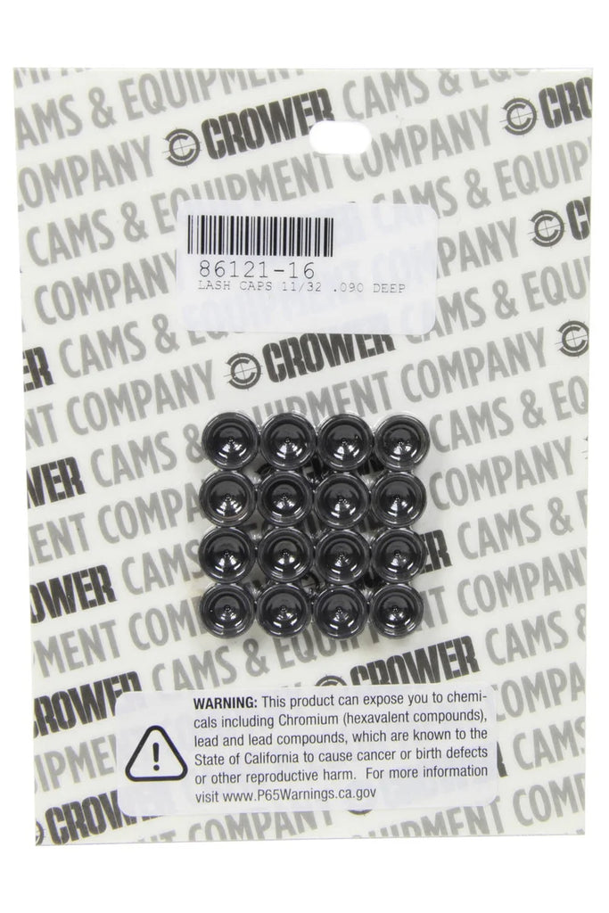 Crower Cams Lash Caps - 11/32 .090 Deep 86121-16