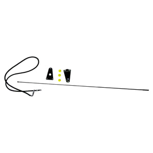 Crown Automotive Jeep Replacement Black Antenna Kit for 1975-1995 Jeep CJ's & YJ Wrangler; Includes Bracket 82200683K - Ma...