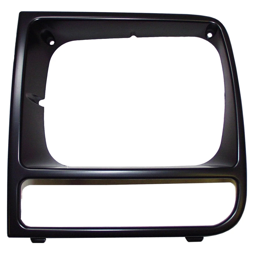 Crown Automotive Jeep Replacement Black Left Headlight Bezel for 87/01 Cherokee 55055137