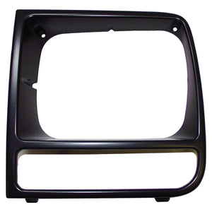 Crown Automotive Jeep Replacement Black Left Headlight Bezel for 87/01 Cherokee 55055137