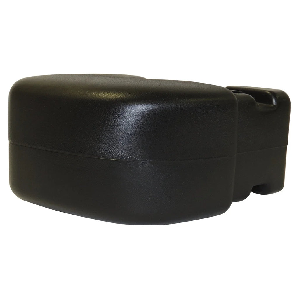 Crown Automotive Jeep Replacement Black Left Rear Bumper End Cap for 1997-2006 Jeep TJ Wrangler, USA Only 55155761AA