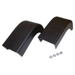 Load image into Gallery viewer, Crown Automotive Jeep Replacement Bumper End Cap Kit, Left &amp; Right Front, Black 82200529 - Main Product View