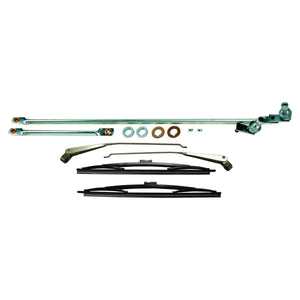 Crown Automotive Jeep Replacement Chrome Wiper Linkage Master Kit, Left & Right; Includes 2 Arms & 2 Blades 5453958KM
