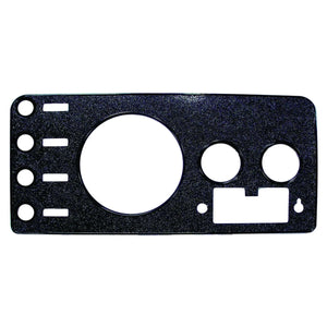 Crown Automotive Jeep Replacement Dash Overlay Panel for 76-86 CJ-5, CJ-7, CJ-8; Black Textured, w/ Radio Opening J5457117