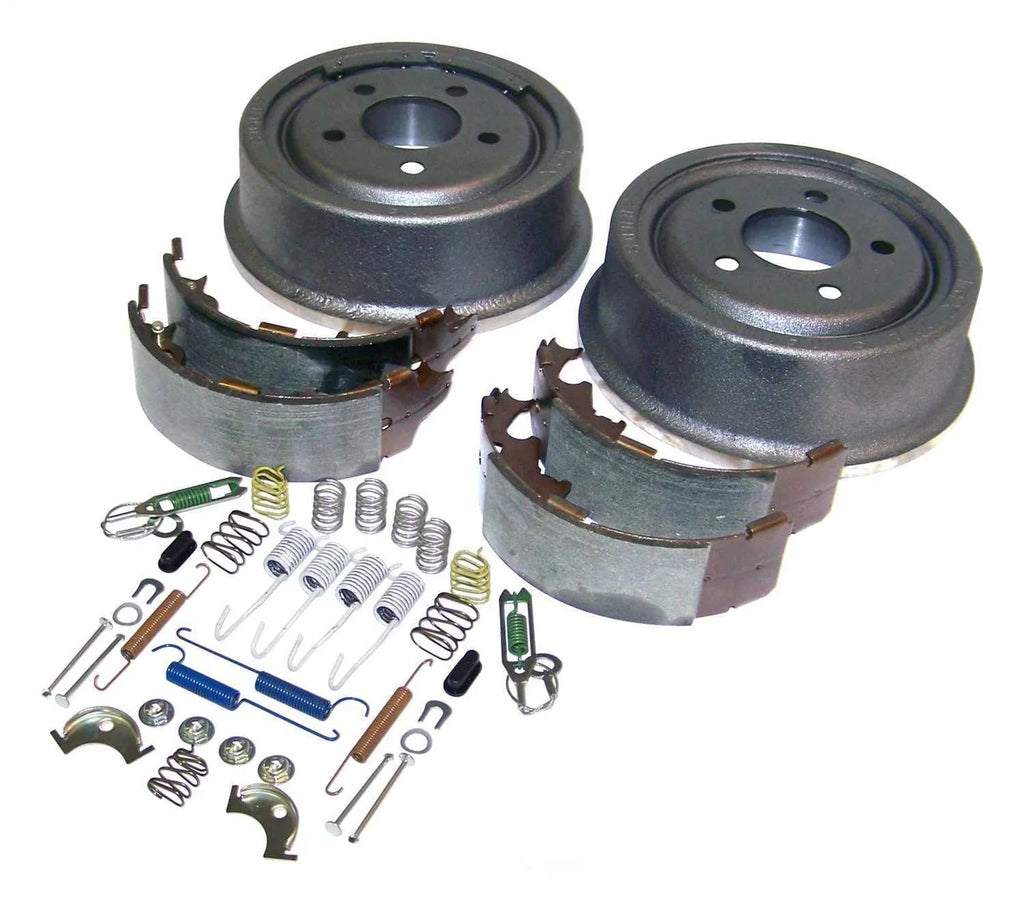 Crown Automotive Jeep Replacement Drum Brake Shoe and Drum Kit 52005350KE fits 1990-2000 Jeep Cherokee / 1990-1992 Jeep Co...