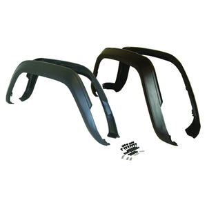 Crown Automotive Jeep Replacement Fender Flare Kit, Left and Right, Front & Rear, Black Flat 5AGK