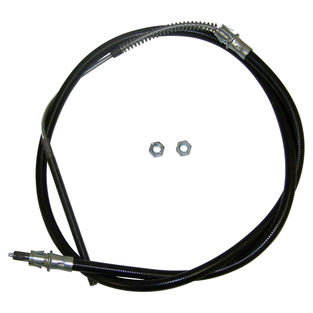 Crown Automotive Jeep Replacement Front Parking Brake Cable for 87/90 YJ Wrangler w/ 93" Wheelbase; 62" Long 52003181
