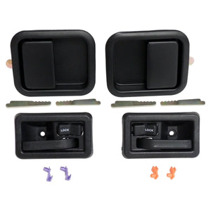Crown Automotive Jeep Replacement Full Interior and Exterior Door Handle Kit 55076222MK