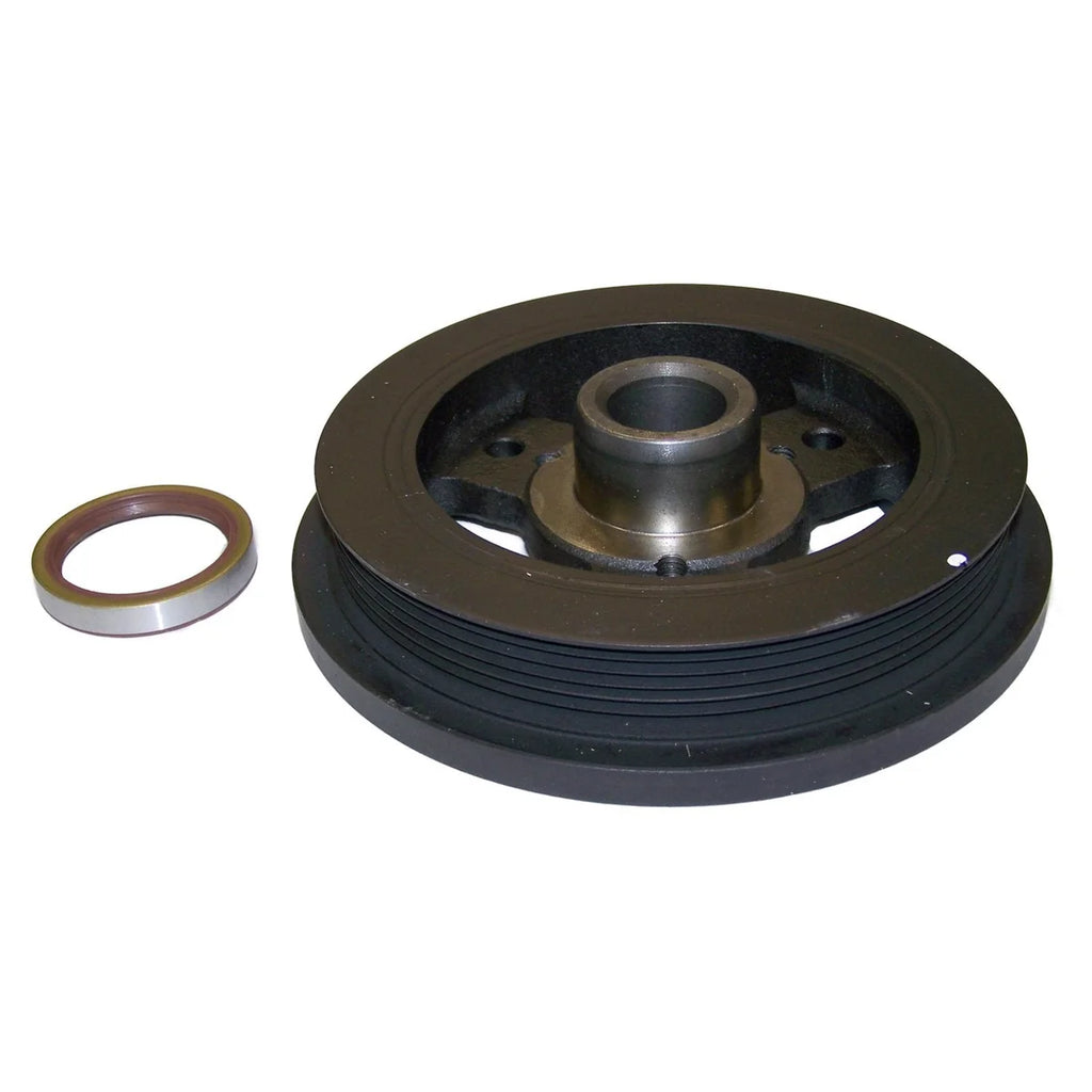 Crown Automotive Jeep Replacement Harmonic Balancer & Front Crankshaft Seal for Select 87-06 Jeep Models w/ 4.0L 33002920K