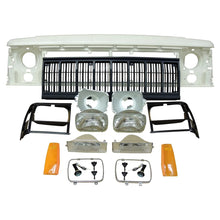 Load image into Gallery viewer, Crown Automotive Jeep Replacement Header Panel Kit w/ Grille &amp; Lights for 1991-1996 Jeep XJ Cherokee 55054945K
