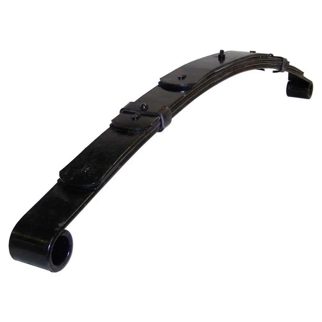 Crown Automotive Jeep Replacement Leaf Spring Assembly, Left or Right Front 4-Leaf, No Bushings 52003448