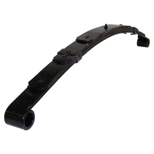 Crown Automotive Jeep Replacement Leaf Spring Assembly, Left or Right Front 4-Leaf, No Bushings 52003448