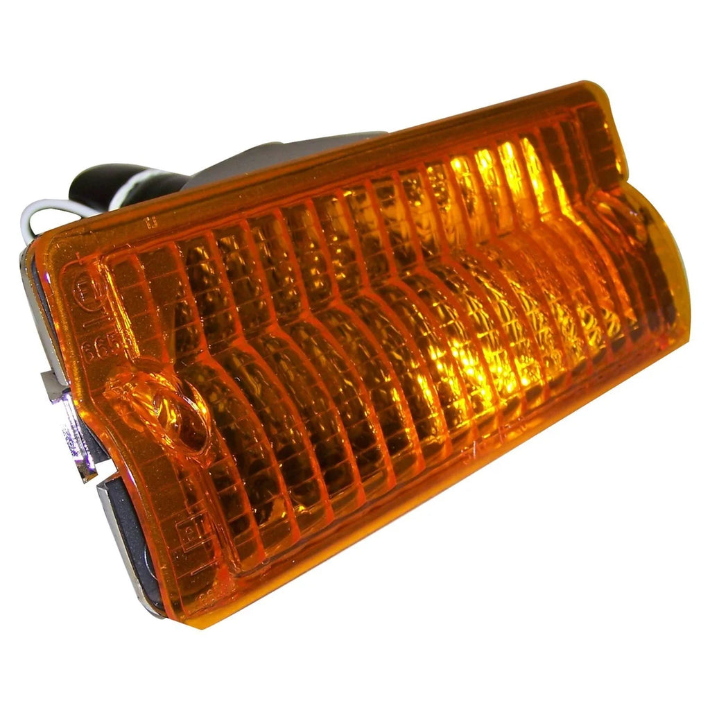 Crown Automotive Jeep Replacement Left Front Parking Lamp for 1976-91 SJ, J-Series; Incl. Lamp, Bulb & Harness J5460107