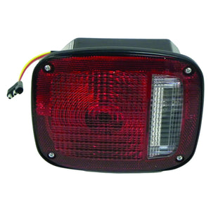 Crown Automotive Jeep Replacement Left Tail Lamp w/ Black Body; w/ License Lamp Window for 1976-80 Jeep CJ-5, CJ-7 J5457197
