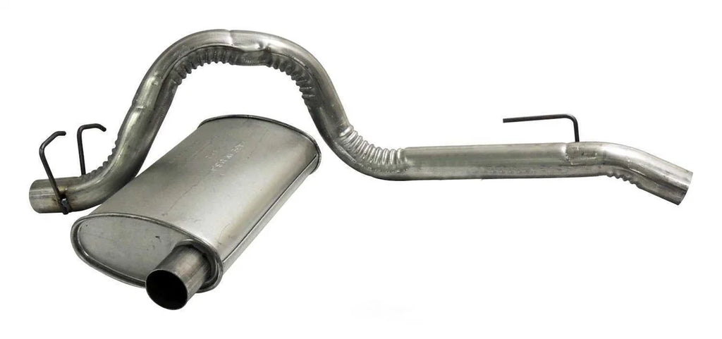 Crown Automotive Jeep Replacement Muffler & Tailpipe, Silver, Metal 52019135 fits 1987-1995 Jeep Wrangler - Main Product View